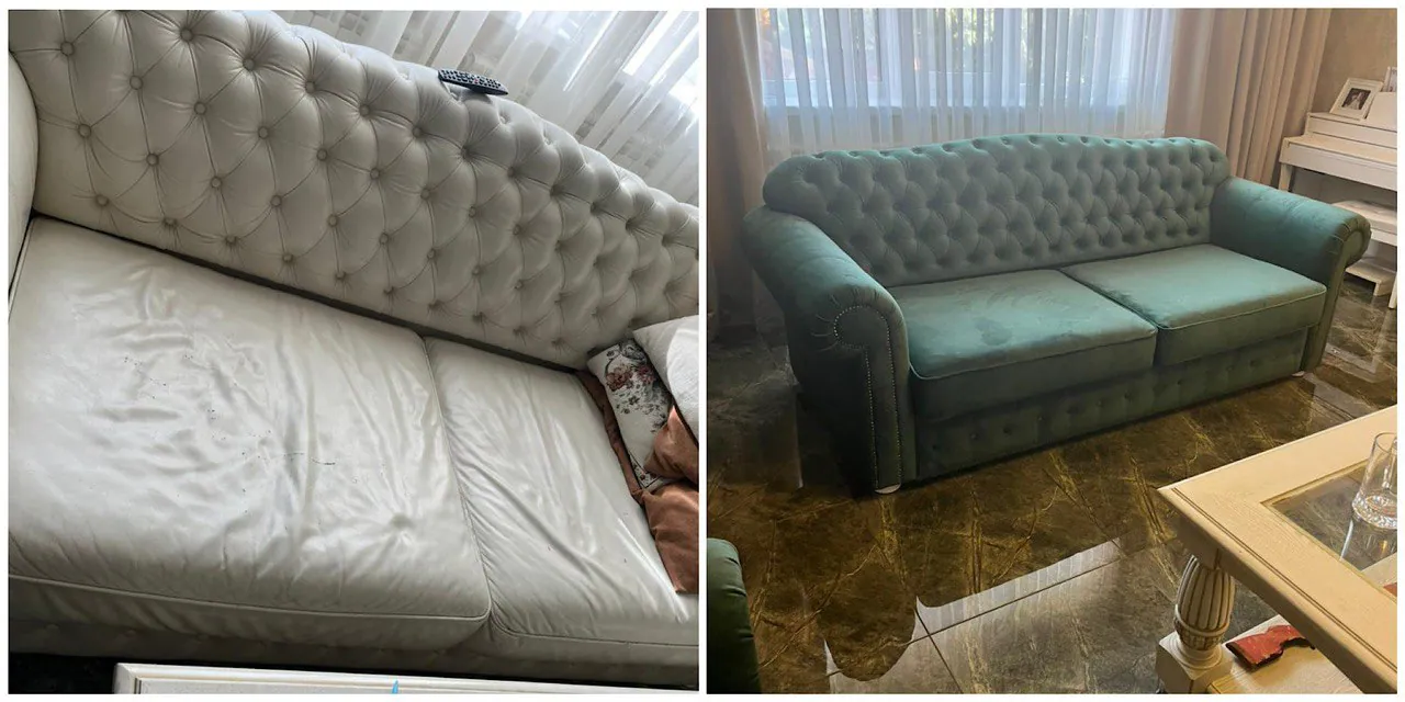 Комплект мебели после перетяжки